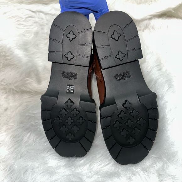 COACH Lacey Boot Chelsea Style Ankle Boot in Dark Saddle Size 9.5 - Picture 12 of 16